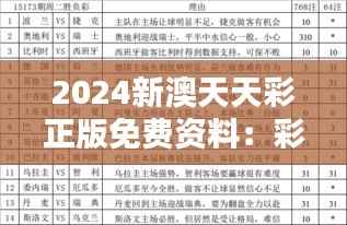 2024新澳天天彩正版免费资料:彩市资讯的权威集合