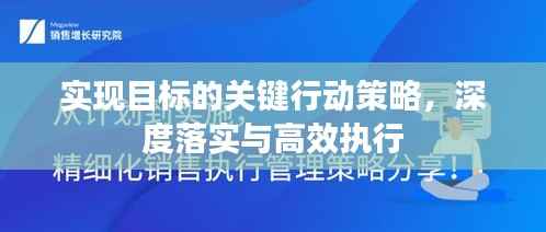 实现目标的关键行动策略,深度落实与高效执行