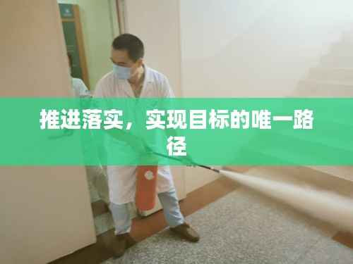 推进落实,实现目标的唯一路径