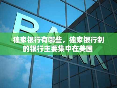 独家银行有哪些,独家银行制的银行主要集中在美国