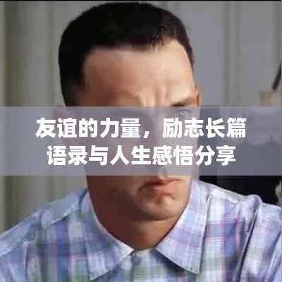 友谊的力量，励志长篇语录与人生感悟分享