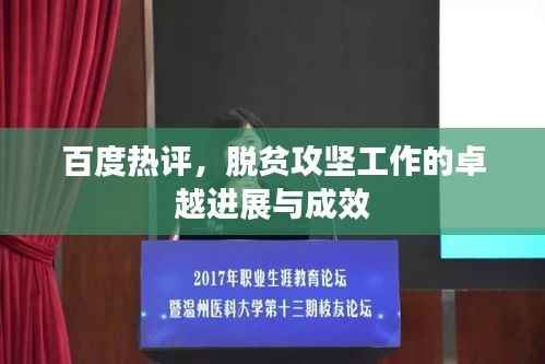 百度热评,脱贫攻坚工作的卓越进展与成效