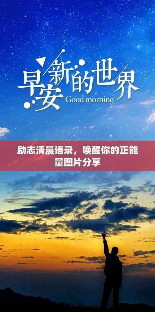 励志清晨语录,唤醒你的正能量图片分享