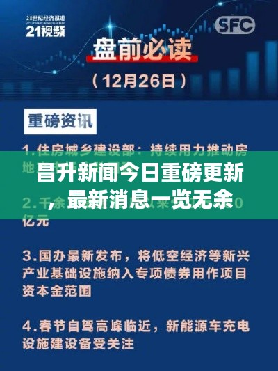 昌升新闻今日重磅更新,最新消息一览无余