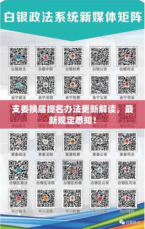 支委换届提名办法更新解读,最新规定悉知!