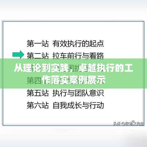 从理论到实践,卓越执行的工作落实案例展示