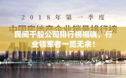 民间干股公司排行榜揭晓,行业领军者一览无余!